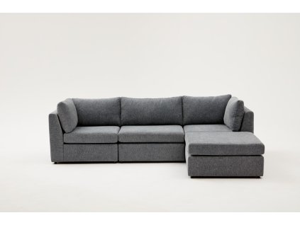 Rohová pohovka MOTTONA šedá 270 cm