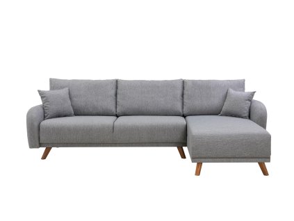 Rohová pohovka HERA šedá pravá 237 cm