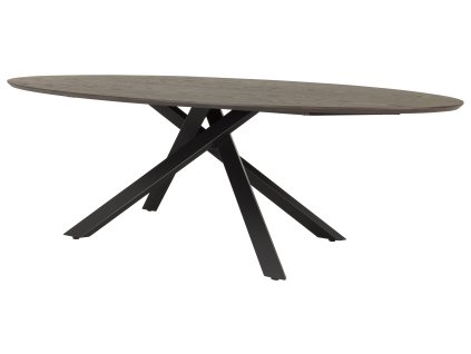 Oválný jídelní stůl COX 240x120 cm hnědý
