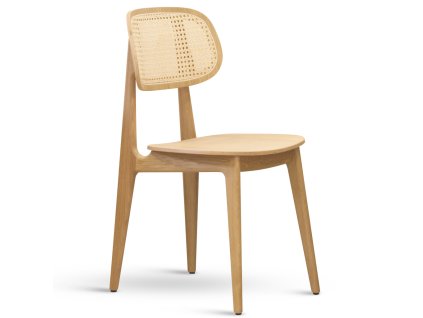 Dubová jídelní židle BUNNY s výpletem