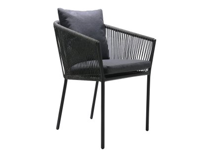 Zahradní židle SALERNO tmavě šedá