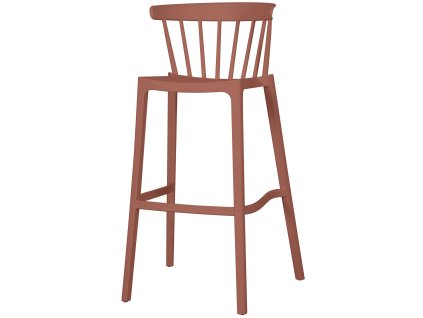 Plastová barová židle BLISS hnědá