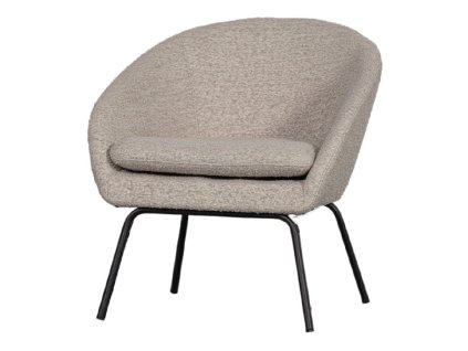 Designové křeslo DITTE bouclé šedé