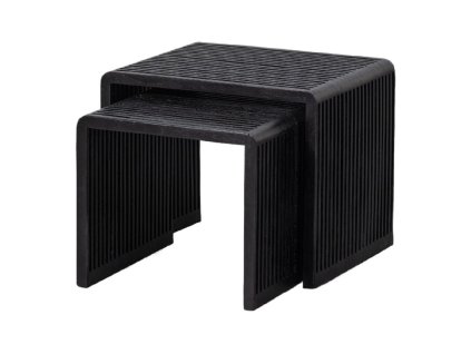 Set 2 dřevěných konferenčních stolku WILLA