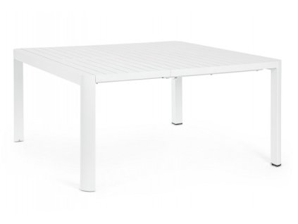Rozkládací zahradní stůl KIPLIN 97/149x149 cm bílý