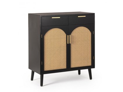 Příborník JOSINE černý 92x80 cm