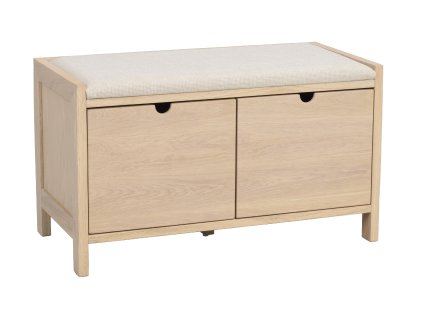 Dubová lavice s úložným prostorem HILLMOND světlá