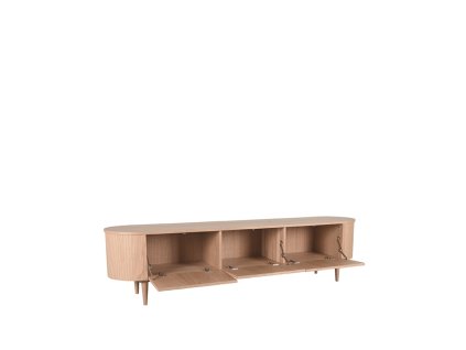 Dřevěný TV stolek OLIVA 55x220 cm světlý