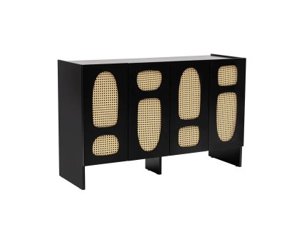 Příborník SIMONA černý s vídeňskou pleteninou