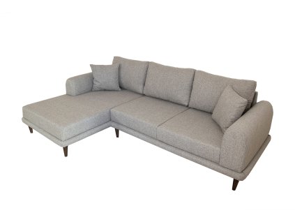 Čtyřmístná pohovka NERO šedá levá 250 cm