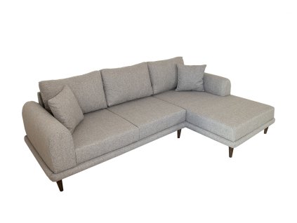 Čtyřmístná pohovka NERO šedá pravá 250 cm