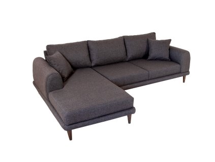 Čtyřmístná pohovka NERO antracitová levá 250 cm