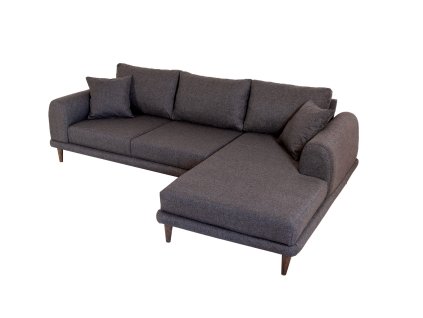 Čtyřmístná pohovka NERO antracitová pravá