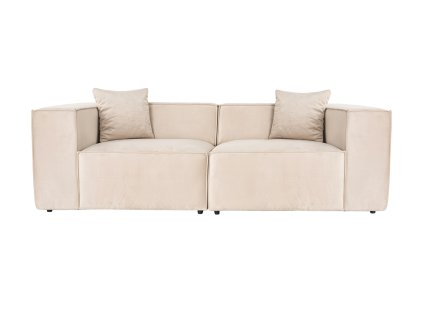 Dvoumístná pohovka LORA krémová 220 cm