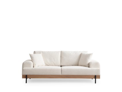 Třímístná pohovka ETI dub bílá 220 cm