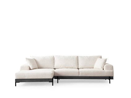 Rohová pohovka ETI bílá levá 280 cm