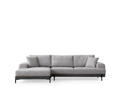 Rohová pohovka ETI šedá levá 280 cm