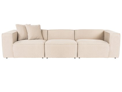 Třímístná pohovka LORA broskvová 303 cm