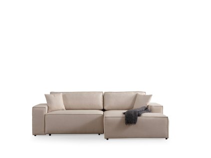 Rohová pohovka PIRLO krémová pravá