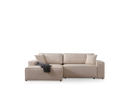 Rohová pohovka PIRLO krémová levá