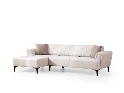 Rohová pohovka HAMLET krémová levá