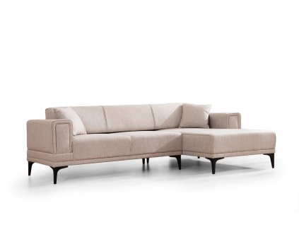 Rohová pohovka HORIZON béžová pravá