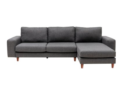 Rohová pohovka BERLIN šedá pravá