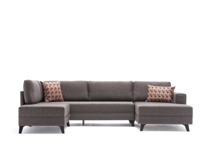 Šestimístná pohovka EFSUN hnědá