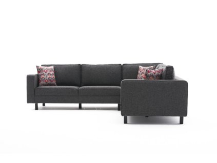 Rohová pohovka KALE antracitová