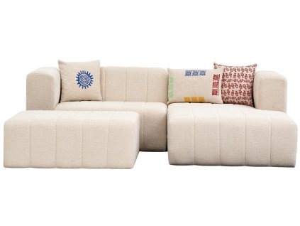 Rohová pohovka BEYZA MINI pravá krémová