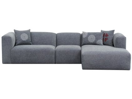 Rohová pohovka LINDEN pravá šedá