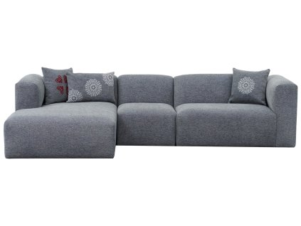 Rohová pohovka LINDEN levá šedá