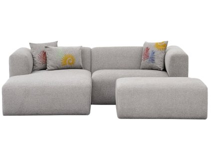 Rohová pohovka LINDEN MINI levá světle šedá