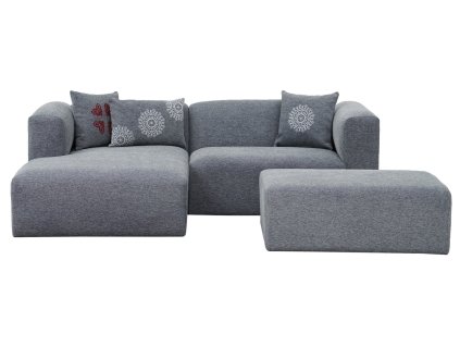 Rohová pohovka LINDEN MINI levá šedá