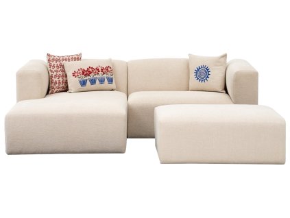 Rohová pohovka LINDEN MINI levá krémová