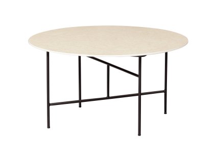 Mramorový stolek VIDA bílý O75 cm