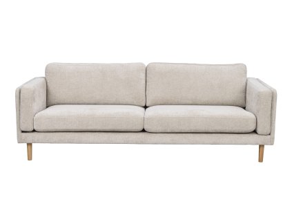 Třímístná pohovka BRADEN světle béžová 216 cm