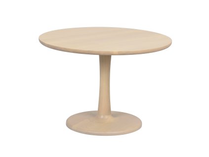 Kulatý konferenční stolek HOBART malý světlý