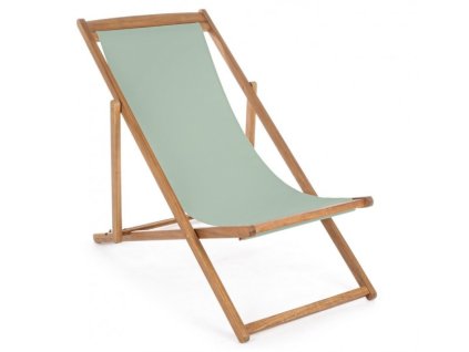Dřevěné lehátko NOEMI šedozelené
