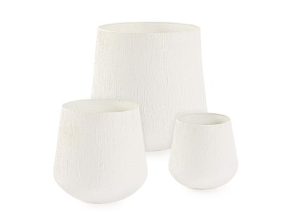 Set 3 květináčů KENAR béžová