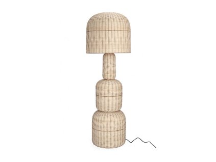 Ratanová podlahová lampa SIKKIM