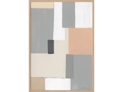 Obraz na plátně CROWN 70x100 cm béžová