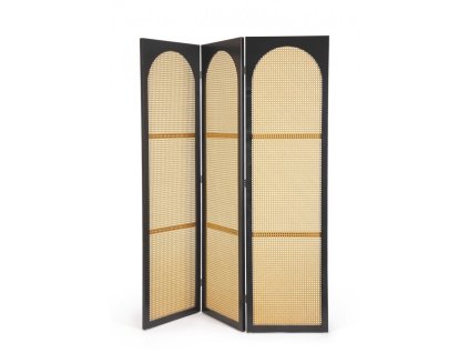 Designový paraván JOSINE černý 150x180cm