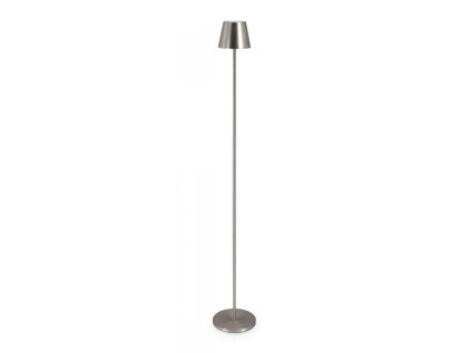 Zahradní LED lampa ETNA 115cm stříbrná