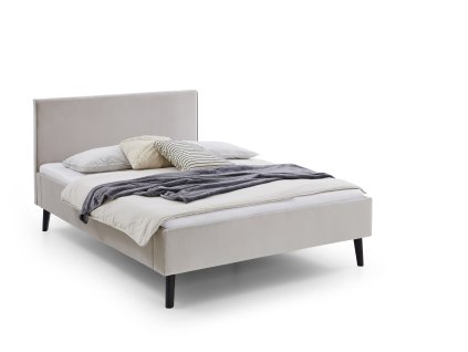 Čalouněná postel LEIRA 140x200cm béžová