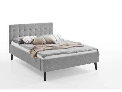 Čalouněná postel EMPIRE 140x200cm šedá