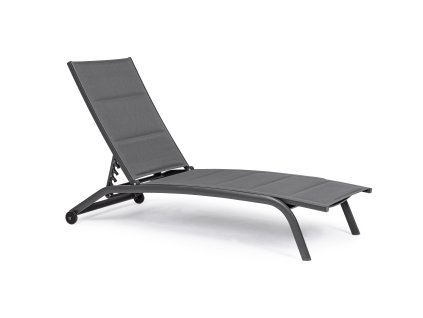 Hliníkové zahradní lehátko CLEOPAS černé