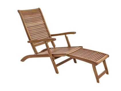 Dřevěné zahradní lehátko NOEMI hnědé