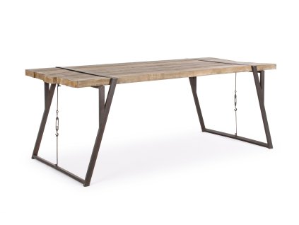2441 5 jidelni stul blocks tmavy 202x94 cm