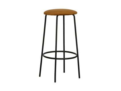 Sametová barová židle MINA horčičná